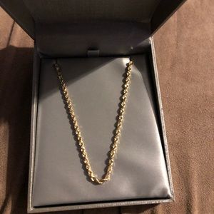 10k 3mm Solid Gold Chain (10 inches (closed)
